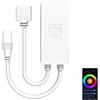 aixi-SHS Controllore per Striscia RGB Wi-Fi Tuya 4 Pin Smart Home DC12-24V, Controllo Remoto via APP, Dimmer LED, Compatibile con Alexa