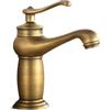 LAKKOAKOAA Rubinetto Lavabo Rubinetto Bagno, Stile Anticato Vintage Ottone Monocomando Miscelatore Bagno, Miscelatore Lavabo, Bronzo