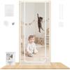 NUTKIT 75*200cm Porta Zanzariera per Gatti, Porta a Rete con Chiusura Lampo | Zanzariera per Porta Gatto a Prova di Graffio, per il Soggiorno, Camera da Letto, Cucina, Terrazza, Cane -Bianco