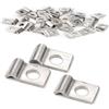 XoeLLe 50 Pezzi Fascette Metalliche, Fascette Stringitubo di Fissaggio, Fascetta Stringitubo per Cavi e Tubi, Piccola Morsetti per Tubi, Fascette Metalliche Stringitubo, Fermacavi in Acciaio Ø 2-3 mm