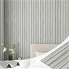 LaCheery Grigio Chiaro Pannello Decorativo Parete Legno 3D per Soggiorno 30cm x 400cm Pannelli Decorativi per Pareti Camera da Letto Impermeabile PVC Carta da Parati Legno 3D per Ufficio Cucina Bagno