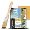 JOVIRA PINTURAS Chalk Paint - Vernice gessata all'acqua opaca + Pennello speciale per legno. Rinnovate i vostri mobili con creatività. (750 Millilitri, Senape + Pennello) C-13-K