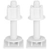 Lurrose 2 Pezzi Viti per Tavoletta Wc in Abs Bianco, Fissaggio Stabile e