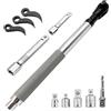 Ysislybin Prolunga Offset Pronte, Offset Extension Wrench, Chiave di Estensione Sfalsata con Adattatori da 1/2, 1/4 e 3/8, Prolunga Chiave a Cricchetto per Meccanici Artigiani del Garage Riparazione Auto
