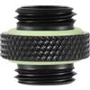 Tbest Corsair Hydro X maschio 2 pezzi G1 4 filettatura adattatore connettore per computer sistema di raffreddamento ad acqua nero corto (mini coppia di cavi corti)