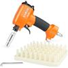 KAMSIN 1170 Pistola chiodi decorativi 10,8-11,7mm per mobili e tappezzeria | 1,2kg, 54 spilli, naso magnetico, 7 boccagli, leggera, ergonomica, precisa, versatile, per tessuti, cuoio, mobili&artigianato
