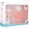 Stor Set 4 Pezzi Disney Minnie per bambini, senza BPA, con biberon, ciuccio, portaciuccio e massaggiagengive, lavabile e riutilizzabile