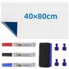 TayBong Lavagna magnetica in PET, foglio magnetico adesivo 40x80cm per superfici | Lavagna magnetica autoadesiva con 3 pennarelli, 1 gomma e 4 magneti, lavagna bianca adesiva portatile, per casa, ufficio