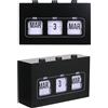 THE CONCEPT FACTORY Calendario Flip Perpetuo Decorativo Legno Nero | Plastica, calendario flip perpetuo, 5,5x11,5 cm, decorativo, legno e plastica, scrivania, nero
