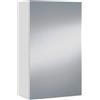 Arreditaly Pensile Bagno Con Anta A Specchio E Ripiani Interni Mobile Sospeso Salvaspazio In Melaminico Arredo Bagno Moderno Minimal Elegante 65 x 40 x 21 Cm Colore Bianco