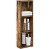 SKTQYQO Armadio Da Bagno A Muro Quercia Affumicata 20x10x60,5 Cm