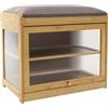 yikmid Scarpiera con cuscino per ingresso, scarpiera con spazio e imbottitura, può essere utilizzata come sgabello per cambio scarpe, 50 x 32 x 44 cm, 2 livelli, portata fino a 75 kg, supporto stabile