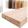 LAMO Manufaktur Mensola sospesa in legno con fissaggio invisibile 20 cm
