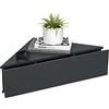 VCM Nachtschrank | Wandschublade | Wandboard | Eckregal |Nachttisch | Maße ca. H. 15 x B. 60 x T. 43 cm - Usal S Anthrazit