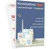 WinnerTransfer Pellicola scorrevole ad acqua per candele battesimi, set A4 x 10, pellicola per trasferimento di candele, per stampanti laser/getto d'inchiostro, adesivi per candele, tatuaggi, carta