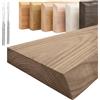 LAMO Manufaktur Mensola sospesa in legno con fissaggio invisibile 20 cm