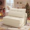HOMMPA Divano letto pieghevole convertibile 3 in 1, beige, 100 cm