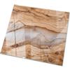 Tulup Piano da Tavolini in Vetro 60x60 cm Quadrato Decorazione Vetro Temperato Tavolini da caffè Piano d'appoggio dalla Cucina, Sala da Pranzo o dal Soggiorno - Motivo Legno Naturale con Resina