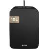 EVVO Frigorifero Mini F10 (nero), 10 l, silenzioso, compatto, per bevande, snack e cosmetici, basso consumo, design moderno ricondizionato