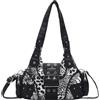 Angel Kiss Borsa Donna Elegante Borse a Mano Tracolla Morbida PU Pelle Tote Bag Impermeabile Borsa a Spalla Classica con Tracolla Rimovibile per Lavoro Viaggio Scuola Shopper