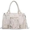 Gave Lux Borsa a Spalla Donna Vera Pelle Scamosciata Stampata