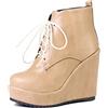 LaShoes StyliShoes Stivaletti da donna con plateau con zeppa