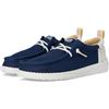 HEYDUDE Hey Dude Boys Wally Summer Linen (Little Kid/Big Kid), Sargasso Blu/Bianco, 6 Big Kid