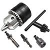 Atxyaa Mandrino for trapano in metallo da 1,5-10 mm, con chiave, filettatura 3/8-24UNF, tipo chiave for impieghi leggeri, for punte, cacciaviti, maschi e bussole(Chuck and Shank Set)