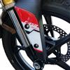 labelbike Adesivi 3D Moto Parasteli Parafango Compatibile con BMW | F 450 GS 2026, Protezione in Resina, Antigraffio, Decorazione, Rosso, Made in Italy