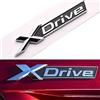 XCBW X Drive Adesivo per auto Stemma Xdrive Letterina Adesivo per portellone Cromato Argento Sostituzione Adatto per BMW
