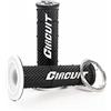 PRORACER Manopole Circuit in gomma per manubrio moto Motocross Pitbike Enduro Trial MX Freeride Freestyle (nero)