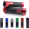 Area1 Manopole Manubrio Moto Universali per Moto, Scooter, Antiscivolo, 2 pezzi, 22/24-25 mm, Tipo 11 Rosso, Compatibile con KSR