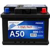 MAURY'S IL NUMERO UNO DEL RISPARMIO HIGH-TECH Batteria Auto Power Plus, 50 AH/400 EN Made in Italy | Senza manutenzione, affidabile e sicura, premium