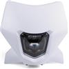 evomosa Faro LED per moto E24 con luce bianca per EXC, SXF, XCW, MX 2024 - Mascherina per faro, carenatura per faro Supermoto, Dirtbike, Enduro, Motocross (Bianco)