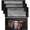 Nutabevr 4 Pezzi Rete Portaoggetti Tasca Oganizer, 40 x 25 CM Universale Storage Mesh Net, Telo Protettivo, Car Sedile Groceries, Auto/Truck/SUV