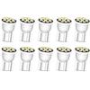 Ruiandsion T10 194 LED lampadine 6V Bianco caldo 168 2825 W5W LED cuneo lampadina di ricambio per auto porte interne luci di cortesia cruscotto (confezione da 10)