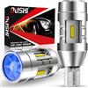 OUSHI Lampadine LED W16W CANBUS Senza Errori, 700% più Luminose 6000LM T15 912 921 per Luci di Retromarcia con Ventola di Raffreddamento, 12V 6000K Bianco, Pack da 2