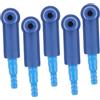 VALICLUD Strumento per Cambio Olio Freni Auto, 5 Pezzi ABS Blu | Giunto a 3 Stadi Regolabile, Installazione Semplice, Lavorazione Fine e Connessione Salda