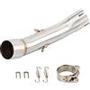 XYVRTK Per KTM Duke 390 250 2021 390 Avventura 2020 2021 Terminali di scarico Tubo Collegamento collettori di Scarico Moto 51MM Slip-on