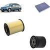 OP Kit tagliando 3 filtri per Ford Focus II 2.0 benzina 2004-2013