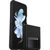 Otterbox Cover per Samsung Galaxy Z Flip4Thin Flex, resistente a shock e cadute, i n 2 pezzi, testata 2x vs norme anti caduta MIL-STD 810G, per telefoni pieghevoli, Nero