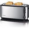 SEVERIN Tostapane 4 Fette Fessure Lunghe, 1400W, Acciaio Inox - AT 2509