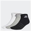 adidas IC1283 T SPW ANK 3P Calzini Unisex Adulto medium grey heather/white/black Taglia KL