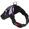 feiling Pettorina per cani, in nylon No-Pull, regolabile, per cani di taglia piccola, media e grande, catarifrangente (S, viola)
