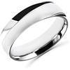 Anellissimo Anello Fede con Fascia Uomo Donna Acciaio 316L -