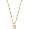 PAUL VALENTINE Pavé Emerald - Collana da donna in acciaio inox, 50-55 cm, con zirconi bianchi, 24 cristalli, chiusura a moschettone, elegante gioiello da donna, Normal, Acciaio inossidabile, Zirconia