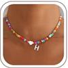 SLOONG regalo per l'inizio della scuola, collana di perle colorate da donna