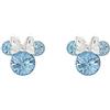 Disney Minnie Mouse Blue March Birthstone E905162RMARL - Orecchini in argento sterling, Argento sterling