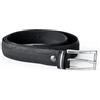 MNMUR Cinta Uomo Nera realizzata in copertone di bicicletta - Taglia M/L, Lunghezza 128 cm, Altezza 2,5 cm, 100% vegan friendly, Fibbia in metallo con finitura in acciaio satinato, Made in Italy (M/L)