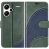 BoxTii Cover per Xiaomi Redmi Note 13 PRO Plus 5G, Custodia in PU Pelle Portafoglio, Magnetica Cover a Libro con Slot per Schede per Redmi Note 13 PRO Plus 5G, Verde